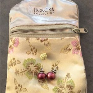 Oversized pearl earrings